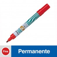 MARCADOR PERMANENTE PUNTA REDONDA SCA-B COLOR ROJO RECARGABLE