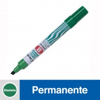 MARCADOR PERMANENTE PUNTA BISELADA SCA-B COLOR VERDE RECARGABLE