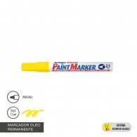 MARCADOR PERMANENTE OLEO PUNTA REDONDA 400 COLOR  AMARILLO