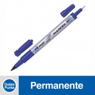MARCADOR PERMANENTE DOBLE CD Y DVD 0.7MM AZUL PILOT