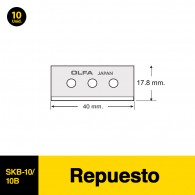 REPUESTO PARA CUCHILLO CARTONERO 10 UNIDADES SK-10 OLFA 
