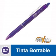 LAPIZ PASTA BORRABLE VIOLETA FRIXION BALL CLICKER 0.7 MM