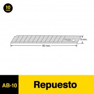 REPUESTO CUCHILLO CHICO 10 UNIDADES AB 10 OLFA