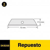 REPUESTO CUCHILLO GRANDE 5 UNIDADES SK4 OLFA