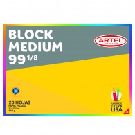 BLOCK DE DIBUJO MEDIUM 99 1/8 20 HOJAS