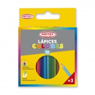 LAPIZ DE COLOR 12UNIDADES CORTO CLASICO ARTEL