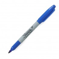 MARCADOR DOBLE PUNTA AZUL SHARPIE