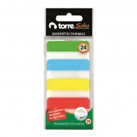BANDERITAS ADHESIVAS DURABLE COLORES SURTIDOS 24 UN