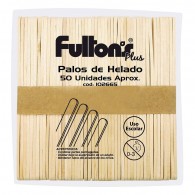 PALOS DE HELADO NATURAL 50 UN