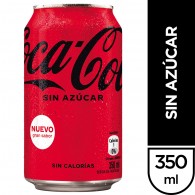 BEBIDA ZERO LATA 350 CC COCA COLA