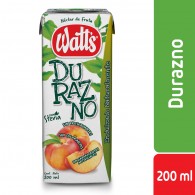JUGO NÉCTAR DURAZNO 200 CC WATTS