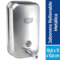DISPENSADOR JABON ACERO INOXIDABLE VERTICAL