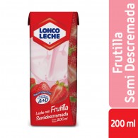 LECHE CAJA SEMI DESCREMADA CON SABOR FRUTILLA 200 CC