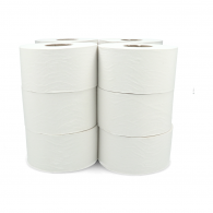 PAPEL HIGIENICO JUMBO HOJA  SIMPLE PARA DISPENSADOR 12 ROLLOS TORK 