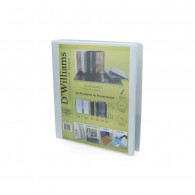 ARCHIVADOR CATÁLOGO CARTA 2 ANILLOS  1 PULGADA BLANCO PARA 250 HOJAS D´WILLIAMS 