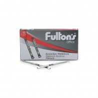 ACCOCLIP FULTONS METÁLICO CAJA 50 UNIDADES CROMADO