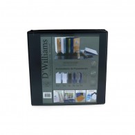 ARCHIVADOR CATALOGO CARTA 2 ANILLOS DE 2" NEGRO D´WILLIAMS