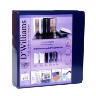 ARCHIVADOR CATALOGO CARTA 3 AROS 1.5 AZUL CLASSIC