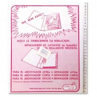 SEPARADOR CARTA INDICE 1-31