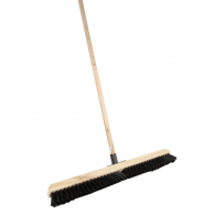 ESCOBILLON MUNICIPAL MADERA CERDA CORTA BASE 75 CM