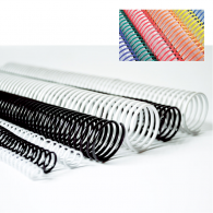 ESPIRAL  PLASTICO 12MM NEGRO 50 UN