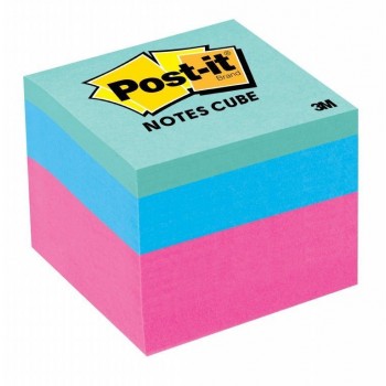 NOTA ADHESIVA 3M POST IT CUBO 2051 FLT BLK 400 HOJAS COLORES SURTIDOS