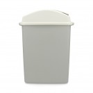 BASURERO PLÁSTICO 44 CM BAÑO CON TAPA VAIVÉN SAN REMO