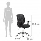 SILLA ESCRITORIO RESPALDO MALLA BEND