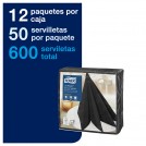 SERVILLETA MESA LINSTYLE NEGRA HOJA SIMPLE 50 UN