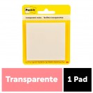 NOTA ADHESIVA 73 X 73 MM TRANSPARENTE 36 HOJAS