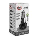 SET 6 UTENSILIOS + BASE SILVER INDUST.