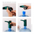 DISPENSADOR DE AGUA MANUAL USB BLANCO PREMIUM