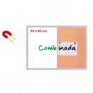 PIZARRA MAGNETICA COMBINADA 60X90 CM