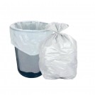 BOLSA BASURA PLANA  BLANCA 50X55 10 UN