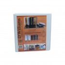 ARCHIVADOR CATÁLOGO CARTA 2 ANILLOS 1 1/2 PULGADAS BLANCO PARA 370 HOJAS  D´WILLIAMS 