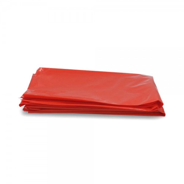 BOLSA BASURA PLANA ROJA 90X120 CM 10 UN