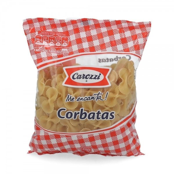 FIDEO CORBATAS BOLSA 400 GR