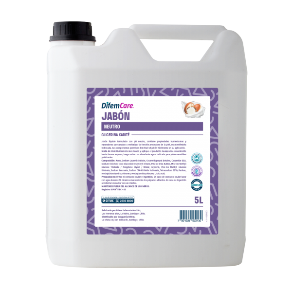 JABON LIQUIDO NEUTRO GLICERINA/KARITE 5 LT