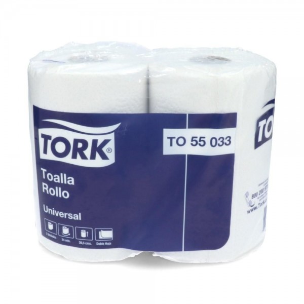 TOALLA PAPEL DOBLE HOJA 24 MT 2 ROLLOS UNIVERSAL