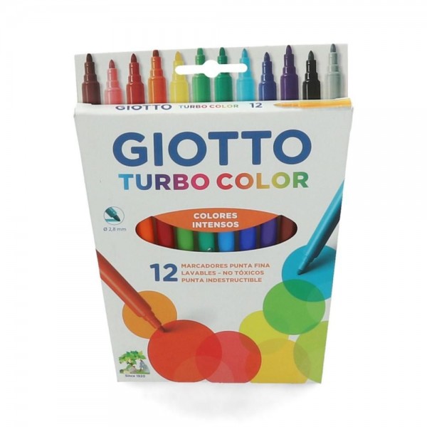 PLUMON PUNTA REDONDA CUERPO PLASTICO 12 COLORES