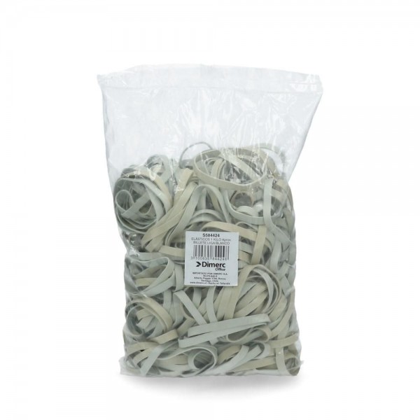 ELASTICO BLANCO LIGA 8 X 90 MM 1 KG