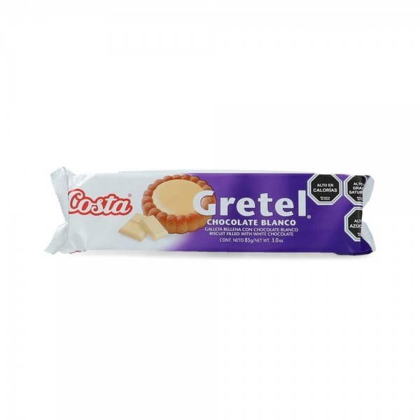 GALLETA DULCE 85 GR GRETEL CHOCOLATE BLANCO