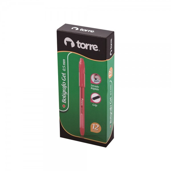LAPIZ TINTA GEL QUICK DRY 0.5 MM ROJO