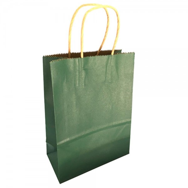 BOLSA REGALO KRAFT VERDE 15X21