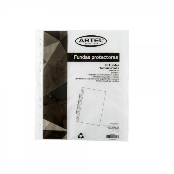 FUNDA PARA ARCHIVO PROTECTORA CARTA 10 UN