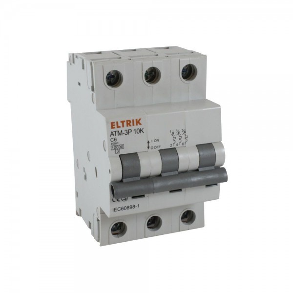 INTERRUPTOR AUTOMATICO 3 X 10A 10KA CURVA C
