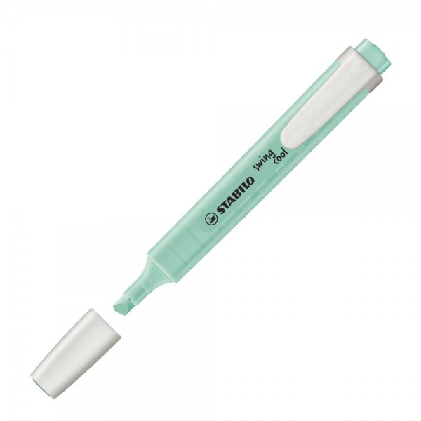 DESTACADOR TURQUESA PASTEL PUNTA BISELADA SWING COOL