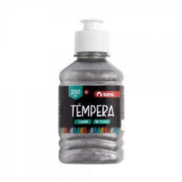 TEMPERA 250 ML PLATEADA METALIZADO