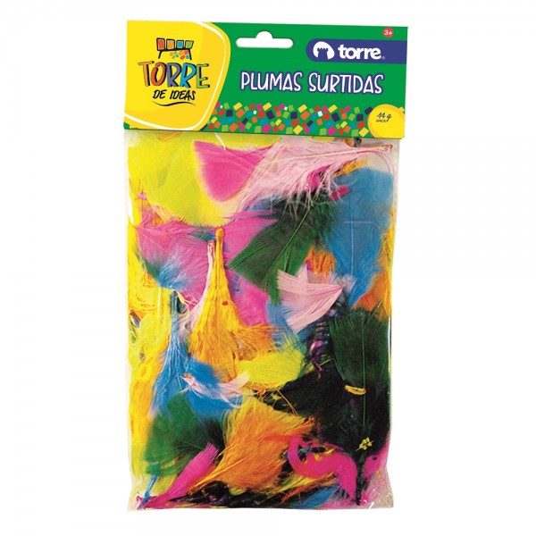 PLUMAS COLORES SURTIDOS IDEAS