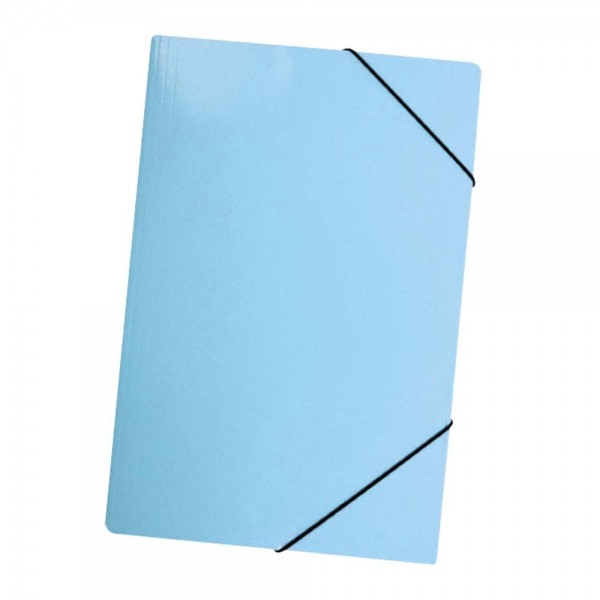 CARPETA CON ELASTICO ESTANDAR OFICIO CARTA CELESTE PASTEL